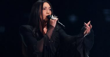Moment Israel's Eurovision singer is met with jeers and whistles by audience members waving Palestinian flags - but the brave October 7 survivor gets the last laugh