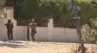 Moment diplomats and journalists run for cover as Israeli troops open fire during tour of West Bank