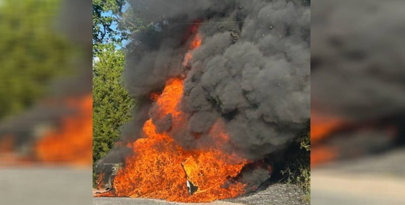 Oklahoma men rush toward burning truck to save lives