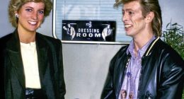 Denis O'Regan captured a smiling Diana and an equally ecstatic David Bowie during the pop star's 1987 Wembley concert. The image was buried for nearly 40 years for a remarkable reason
