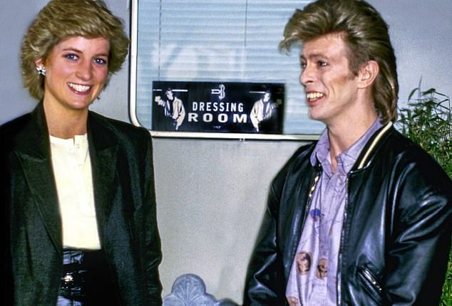 Denis O'Regan captured a smiling Diana and an equally ecstatic David Bowie during the pop star's 1987 Wembley concert. The image was buried for nearly 40 years for a remarkable reason