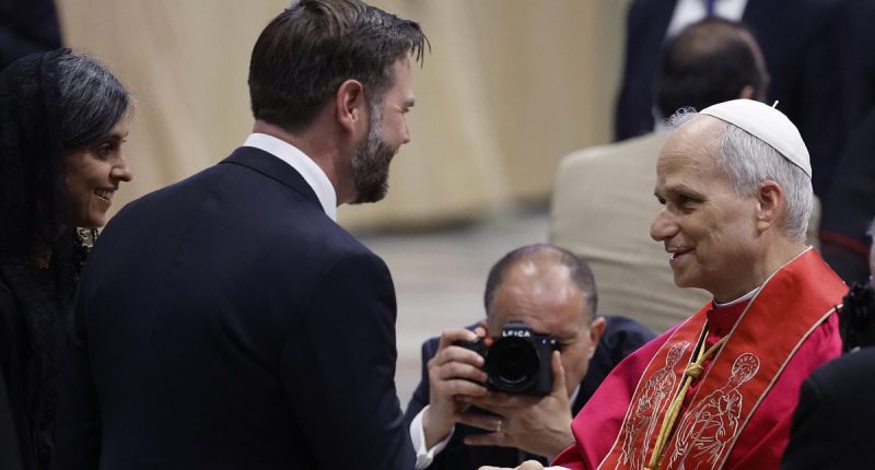 Pope Leo's epic snub to JD Vance after first American pontiff's inaugural mass in Rome