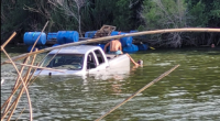 Pot-filled truck splashes down in Rio Grande, Border Patrol says