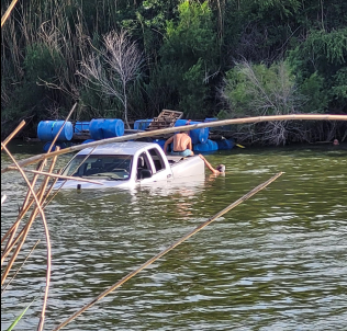 Pot-filled truck splashes down in Rio Grande, Border Patrol says