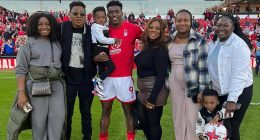 Premier League striker in an induced coma: Devout Christian Taiwo Awoniyi rose from poverty in Nigeria alongside childhood sweetheart - but now has family praying for him after smashing into a goalpost