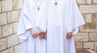Prince Jacques and Princess Gabriella of Monaco, pictured, have made their first Holy Communion