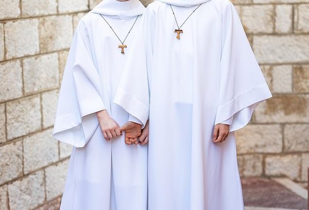 Prince Jacques and Princess Gabriella of Monaco, pictured, have made their first Holy Communion