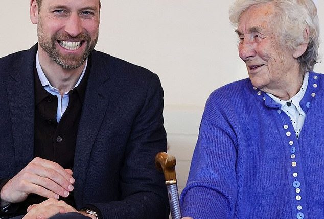 The Prince of Wales, 42, met Christina, who he calls Chris for short, at the Deidre Knight Centre, an adult day care centre in Angus