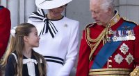The King has a 'very nice relationship' with his granddaughter Princess Charlotte (pictured alongside the Princess of Wales in London in 2024), a royal expert has suggested