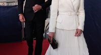 The Princess of Wales turned heads  as she stepped out in a glamorous pure white Self Portrait blazer dress
