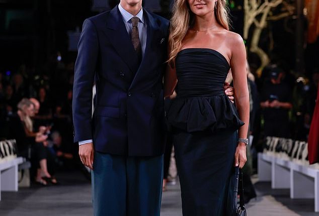 Count Nikolai of Monpezat (left) is making moves in the fashion world after being stripped of his royal title. Pictured with girlfriend Benedikte Thoustrup