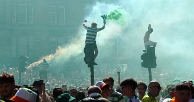 STRETCHED TO BREAKING POINT: Scotland's top cop says deploying hundreds of officers to police title parties is causing a major concern ... and she urges clubs to organise official events in future
