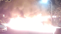 San Diego plane crash fire captured on doorbell camera