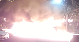 San Diego plane crash fire captured on doorbell camera
