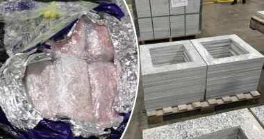 Sydney man charged after 215kg of meth allegedly imported inside tiles
