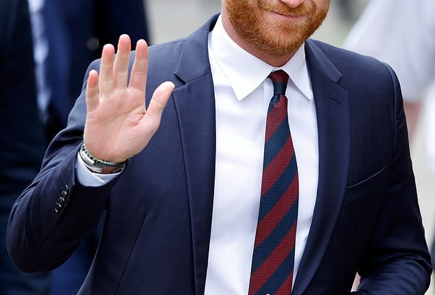 Prince Harry arrives at the Royal Courts of Justice to attend the second day of his hearing on April 9, 2025
