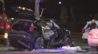 Two fighting for life after crash involving stolen car in Melbourne