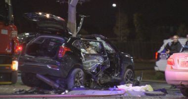 Two fighting for life after crash involving stolen car in Melbourne