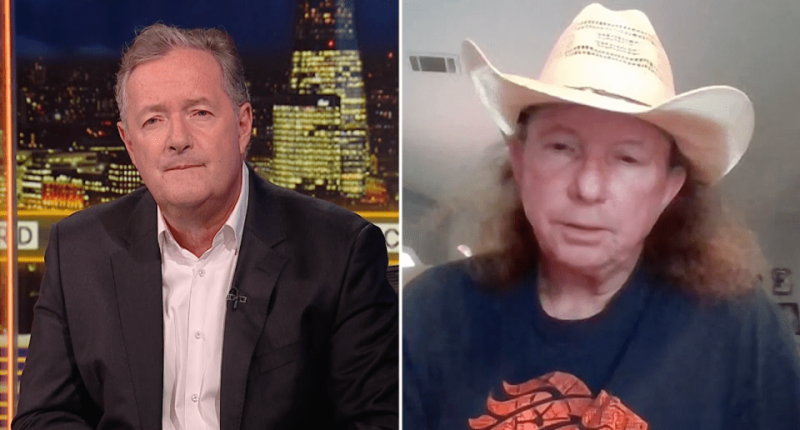 Piers Morgan interviewing the grieving father of Epstein sex-trafficking victim Virginia Giuffre.