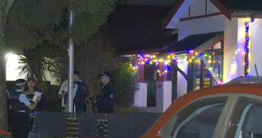 Emergency services called to a welfare check at the house in Croydon Park about 5pm yesterday found a man, believed to be a 29-year-old Malaysian national, dead with stab wounds to his neck.