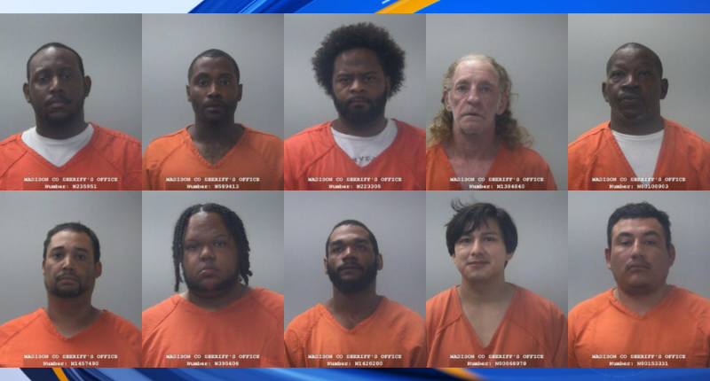 10 arrested after child predator operation in Alabama