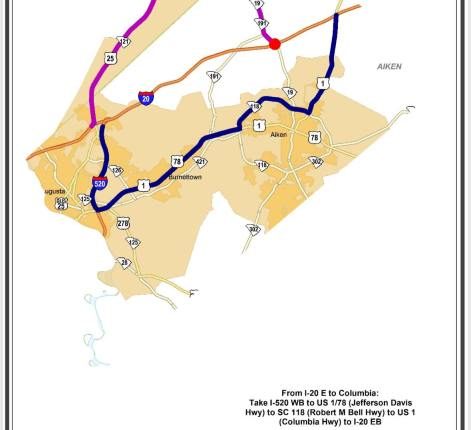 Fiery crash shuts down I-20 in Aiken County; nearby bridge collapses