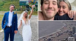 Honeymoon ends in tragedy as lightning strike claims newlywed's life on Florida beach