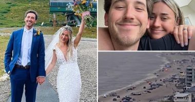 Honeymoon ends in tragedy as lightning strike claims newlywed's life on Florida beach