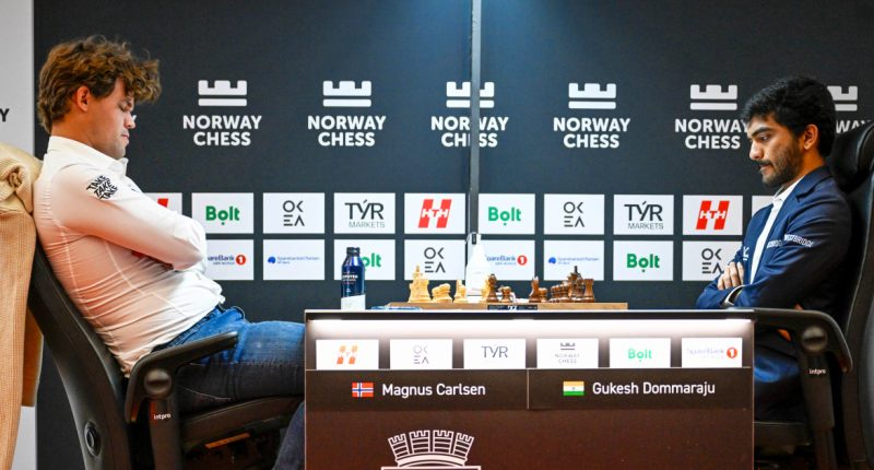 A move and a bang: Magnus Carlsen drops his first match against India's chess champion
