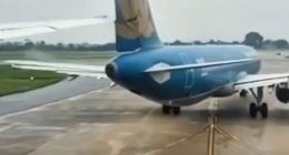 Two planes collided at Hanoi Airport.