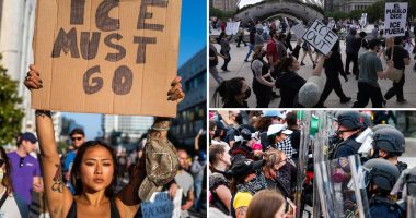 Anti-ICE protests erupt across 19 states, with 200 rioters busted in LA for ignoring newly enforced curfew