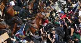 Anti-Trump demonstrators crowd streets, parks and plazas across the US. Organizers say millions came