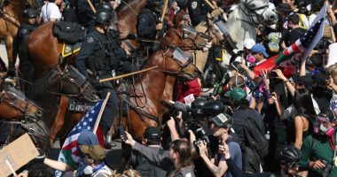 Anti-Trump demonstrators crowd streets, parks and plazas across the US. Organizers say millions came