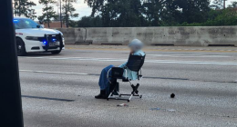 Armed Texas woman sat in lawn chair on busy highway during hours-long standoff with police