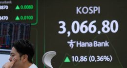 Asian shares are mixed after US stocks hit an all-time high