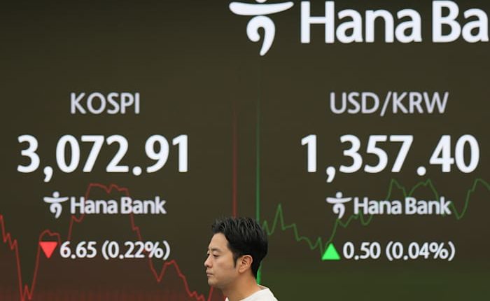Asian shares are mostly higher after US stocks rise to the brink of a record