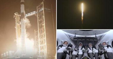 Astronauts from India, Poland, Hungary launched on first space station mission