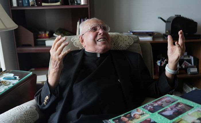 At 100, this globetrotting Catholic priest still bakes pies, enjoys opera and performs daily Mass