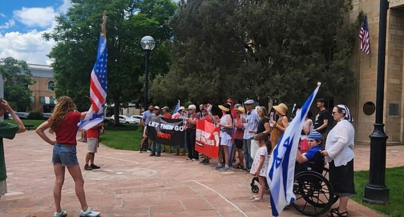 Attack at demonstration calling for Israeli hostages' release was first where group faced violence