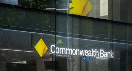 Generic scenes of Commonwealth Bank of Australia logo and words, CBA, Banking, office buildings. Monday 13th Janusry 2025 AFR photo Louie Douvis