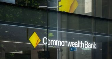 Generic scenes of Commonwealth Bank of Australia logo and words, CBA, Banking, office buildings. Monday 13th Janusry 2025 AFR photo Louie Douvis
