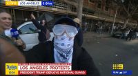 Aussie reporter caught in crossfire of violent protests