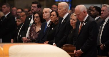 Biden, Harris and Walz attend funeral for former Minnesota House Speaker Melissa Hortman