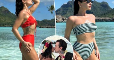 Bikini-clad Demi Lovato enjoys honeymoon with husband Jutes