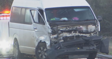 Black ice causes serious multi-car crash in Victoria