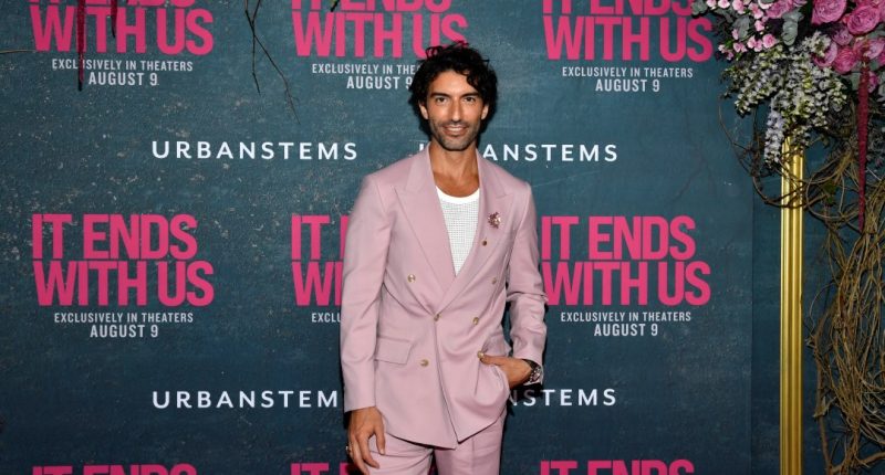 Justin Baldoni attends the world premiere of "It Ends with Us."