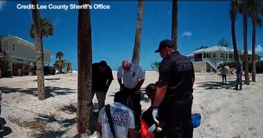 Body camera video shows moments after shark attacks 9-year-old in Boca Grande