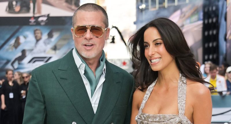 Brad Pitt looks dapper with Ines de Ramon for F1 movie premiere