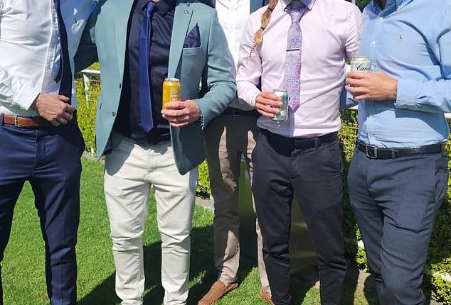 Bradley Turner (second from the left) was scammed out of nearly $17,000
