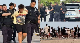Brawl erupts at Coney Island beach as NYC sizzles, multiple arrested: NYPD